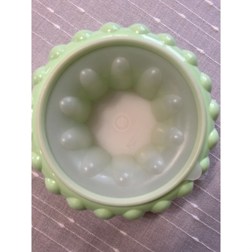 Vintage Tupperware Jello Gelatin Ice Mold Mint Green - Three pieces - Complete